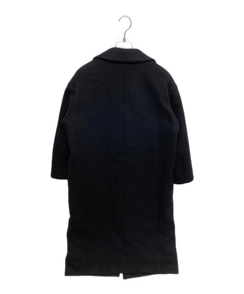 DEUXIEME CLASSE（ドゥーズィエム クラス）DEUXIEME CLASSE (ドゥーズィエム クラス) WIDE COAT ウール マキシ ダブル ロング コート 17020500713030 ブラック サイズ:実寸サイズをご参照ください。の古着・服飾アイテム