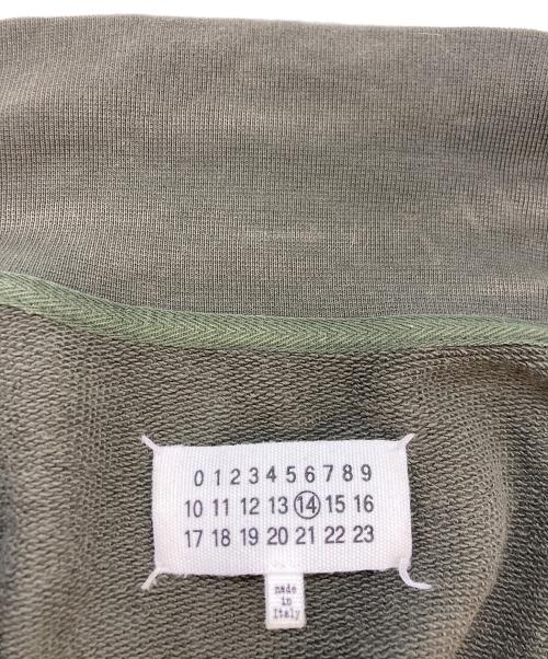 Maison Margiela（メゾンマルジェラ）Maison Margiela (メゾンマルジェラ) エルボーパッチハーフジップスウェット　50GU003425279 グリーン サイズ:SIZE50の古着・服飾アイテム