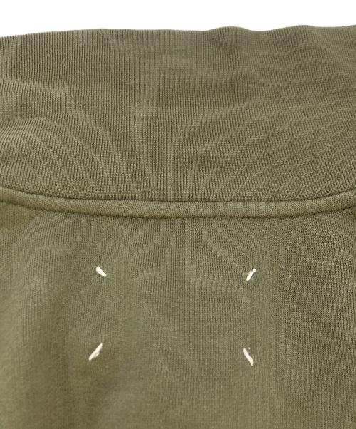 Maison Margiela（メゾンマルジェラ）Maison Margiela (メゾンマルジェラ) エルボーパッチハーフジップスウェット　50GU003425279 グリーン サイズ:SIZE50の古着・服飾アイテム