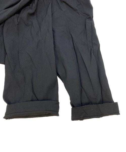 BLACK COMME des GARCONS（ブラックコムデギャルソン）BLACK COMME des GARCONS (ブラックコムデギャルソン) ポリ縮絨 ペンギンパンツ 1C-P003 ブラック サイズ:Sの古着・服飾アイテム