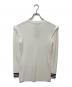 BORDERS at BALCONY (ボーダーズアットバルコニー) BASIC BORDER TOP ホワイト サイズ:SIZE38 未使用品：12000円