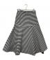 BORDERS at BALCONY (ボーダーズアットバルコニー) アイコニックボーダースカート　BD2021-3H-77 ブラック×ホワイト サイズ:SIZE38：10000円