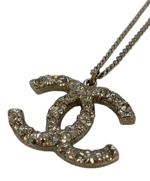 CHANEL（シャネル）CHANEL (シャネル) ラインストーン ココマークネックレス シルバー サイズ:実寸参照の古着・服飾アイテム