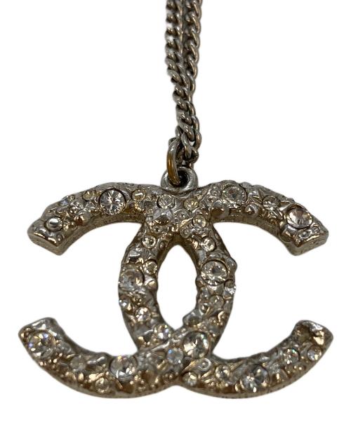 CHANEL（シャネル）CHANEL (シャネル) ラインストーン ココマークネックレス シルバー サイズ:実寸参照の古着・服飾アイテム