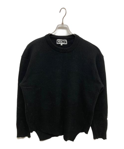 CDG（シーディージー）CDG (シーディージー) Bias Pullover SZ-N012 ブラック サイズ:XLの古着・服飾アイテム