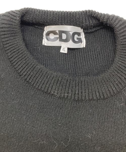 CDG（シーディージー）CDG (シーディージー) Bias Pullover SZ-N012 ブラック サイズ:XLの古着・服飾アイテム