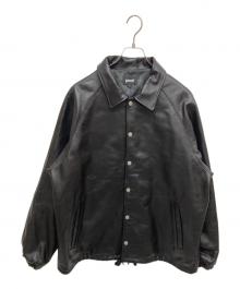 Schott（ショット）の古着「レザーコーチジャケット 782-5950054」｜ブラック
