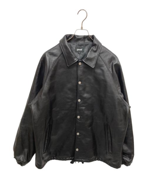 Schott（ショット）Schott (ショット) レザーコーチジャケット 782-5950054 ブラック サイズ:XLの古着・服飾アイテム