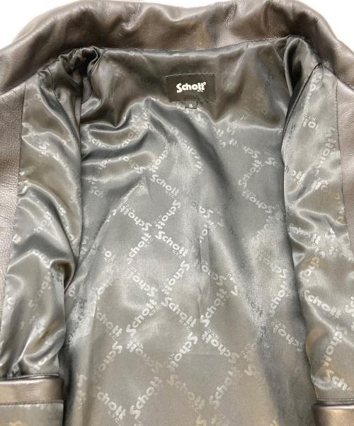 Schott（ショット）Schott (ショット) レザーコーチジャケット 782-5950054 ブラック サイズ:XLの古着・服飾アイテム