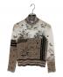 Mame Kurogouchi（マメクロゴウチ）の古着「Nature Pattern Sheer Knitted High Neck Top MM25SS-KN062」｜ベージュ