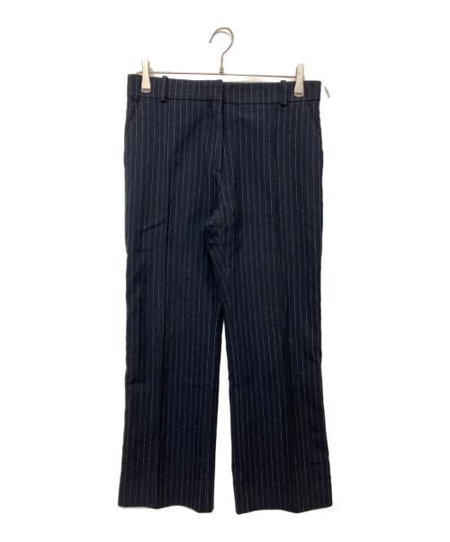 CELINE（セリーヌ）CELINE (セリーヌ) ウールギャバジン ストライプワイドパンツ 2 1I20/4130 ネイビー サイズ:SIZE36の古着・服飾アイテム