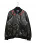 GIVENCHY（ジバンシィ）の古着「スターパッチラムレザージャケット　17S 0320 444」｜ブラック
