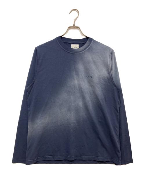 arte Antwerp（アルテアントワープ）Arte Antwerp (アルテアントワープ) Stencil Sunfade Longsleeve   125LS 450 ネイビー サイズ:SIZE XSの古着・服飾アイテム