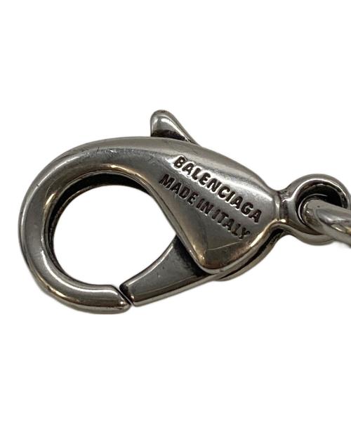 BALENCIAGA（バレンシアガ）BALENCIAGA (バレンシアガ) Bb Icon Gourmette ブレスレット アンティーク調シルバー真鍮 サイズ:実寸参照の古着・服飾アイテム