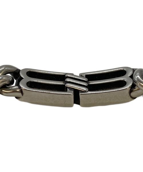 BALENCIAGA（バレンシアガ）BALENCIAGA (バレンシアガ) Bb Icon Gourmette ブレスレット アンティーク調シルバー真鍮 サイズ:実寸参照の古着・服飾アイテム