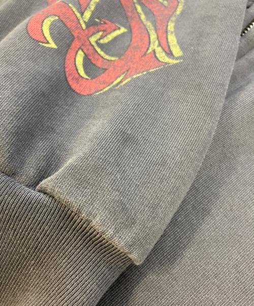 BALENCIAGA（バレンシアガ）BALENCIAGA (バレンシアガ) OFFSHORE アートプリント ジップアップパーカー　770939 TPVM9 グレー サイズ:SIZE Mの古着・服飾アイテム