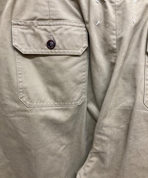 Maison Margiela（メゾンマルジェラ）Maison Margiela (メゾンマルジェラ) ボタンフライ ウエストリブ コットンスラックス S50KA0452 カーキ サイズ:SIZE52の古着・服飾アイテム