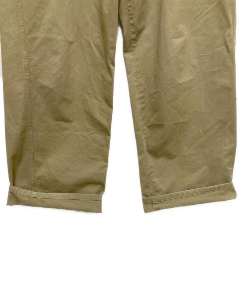 Maison Margiela（メゾンマルジェラ）Maison Margiela (メゾンマルジェラ) ボタンフライ ウエストリブ コットンスラックス S50KA0452 カーキ サイズ:SIZE52の古着・服飾アイテム