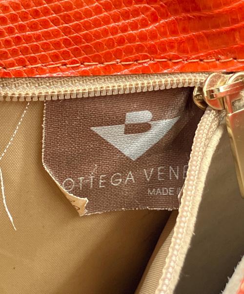 BOTTEGA VENETA（ボッテガベネタ）BOTTEGA VENETA (ボッテガベネタ) ヴィンテージリザードレザーショルダーバッグ オレンジ サイズ:実寸サイズをご参照ください。の古着・服飾アイテム