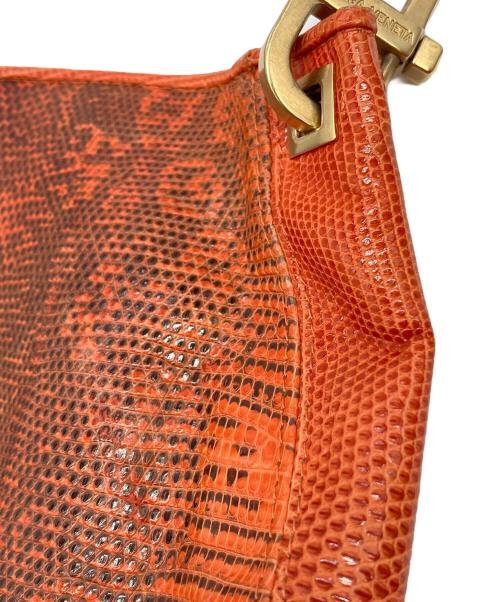 BOTTEGA VENETA（ボッテガベネタ）BOTTEGA VENETA (ボッテガベネタ) ヴィンテージリザードレザーショルダーバッグ オレンジ サイズ:実寸サイズをご参照ください。の古着・服飾アイテム
