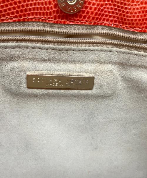BOTTEGA VENETA（ボッテガベネタ）BOTTEGA VENETA (ボッテガベネタ) ヴィンテージリザードレザーショルダーバッグ オレンジ サイズ:実寸サイズをご参照ください。の古着・服飾アイテム