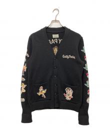 WACKO MARIA（ワコマリア）の古着「レタードニットカーディガン 10AW-KNT-13」｜ブラック