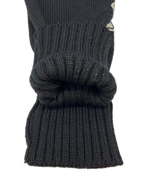 WACKO MARIA（ワコマリア）WACKO MARIA (ワコマリア) レタードニットカーディガン 10AW-KNT-13 ブラック サイズ:SIZE Mの古着・服飾アイテム