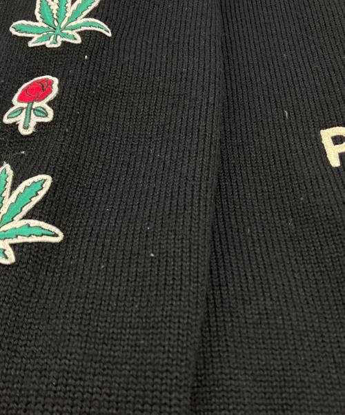 WACKO MARIA（ワコマリア）WACKO MARIA (ワコマリア) レタードニットカーディガン 10AW-KNT-13 ブラック サイズ:SIZE Mの古着・服飾アイテム