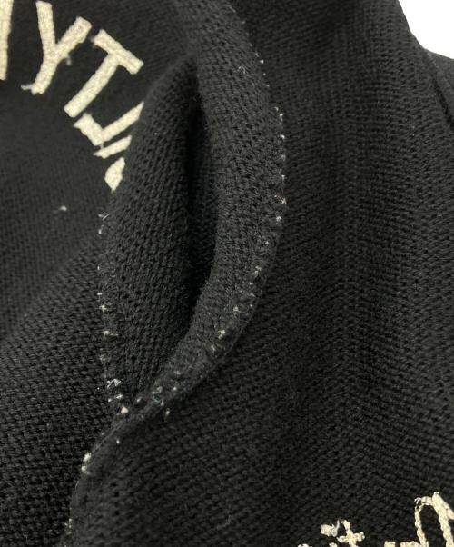 WACKO MARIA（ワコマリア）WACKO MARIA (ワコマリア) レタードニットカーディガン 10AW-KNT-13 ブラック サイズ:SIZE Mの古着・服飾アイテム