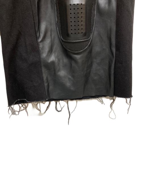 BROTHERLY LOVE（ブラザーリー・ラブ）BROTHERLY LOVE (ブラザーリー・ラブ) Nocturne Leather 3/4 Capri Padded Denim ブラック サイズ:Sの古着・服飾アイテム