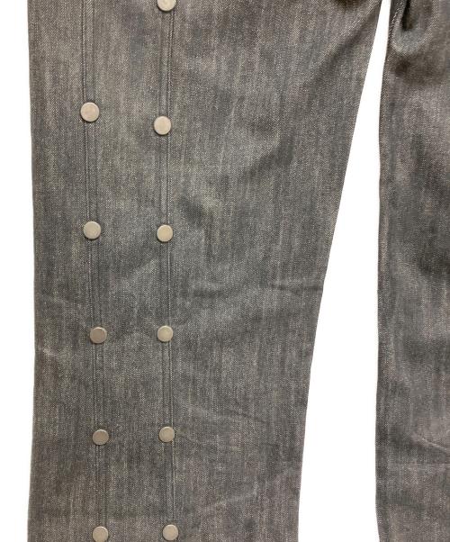 Thought We Friends（トート・ウィ・フレンズ）Thought We Friends (トート・ウィ・フレンズ) Gideon Baggy Denims with Embroidery & Studs ブラック サイズ:Sの古着・服飾アイテム
