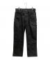 Thought We Friends（トート・ウィ・フレンズ）の古着「Gideon Baggy Denims with Embroidery & Studs」｜ブラック