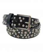 NOON GOONSヌーングーンズ）の古着「Silverstar Belt/スタースタッズベルト」｜ブラック