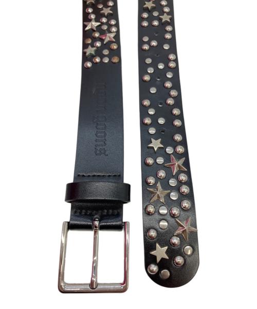 NOON GOONS（ヌーングーンズ）NOON GOONS (ヌーングーンズ) Silverstar Belt/スタースタッズベルト ブラック サイズ:実寸サイズをご参照くださいの古着・服飾アイテム