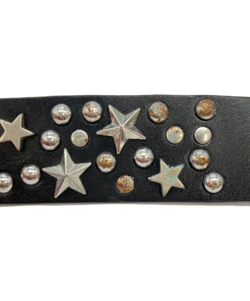 NOON GOONS（ヌーングーンズ）NOON GOONS (ヌーングーンズ) Silverstar Belt/スタースタッズベルト ブラック サイズ:実寸サイズをご参照くださいの古着・服飾アイテム