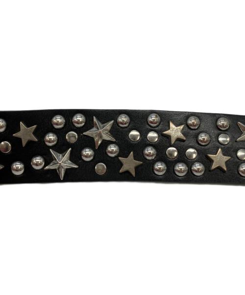 NOON GOONS（ヌーングーンズ）NOON GOONS (ヌーングーンズ) Silverstar Belt/スタースタッズベルト ブラック サイズ:実寸サイズをご参照くださいの古着・服飾アイテム