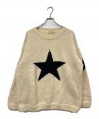 Mcmachan Woolenマクマーンウーレン）の古着「スター柄ニット」｜ベージュ