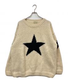 Mcmachan Woolen（マクマーンウーレン）の古着「スター柄ニット」｜ベージュ