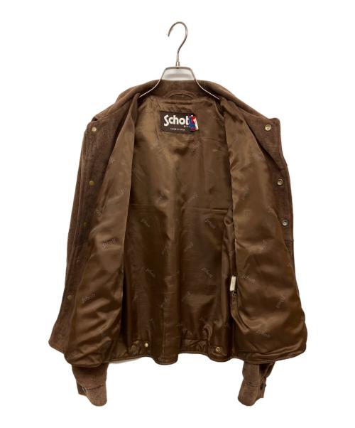 Schott（ショット）Schott (ショット) スエードトラッカージャケット ブラウン サイズ:SIZE38の古着・服飾アイテム