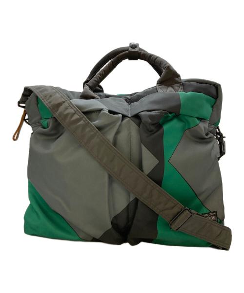 PORTER（ポーター）PORTER (ポーター) MARNI (マルニ) 3way tanker bag/トートバッグ カーキ×グレー サイズ:実寸参照の古着・服飾アイテム