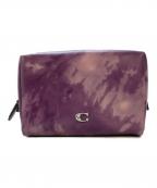 COACHコーチ）の古着「Tie Dye Essential Pouch　C2461-CT915」｜パープル