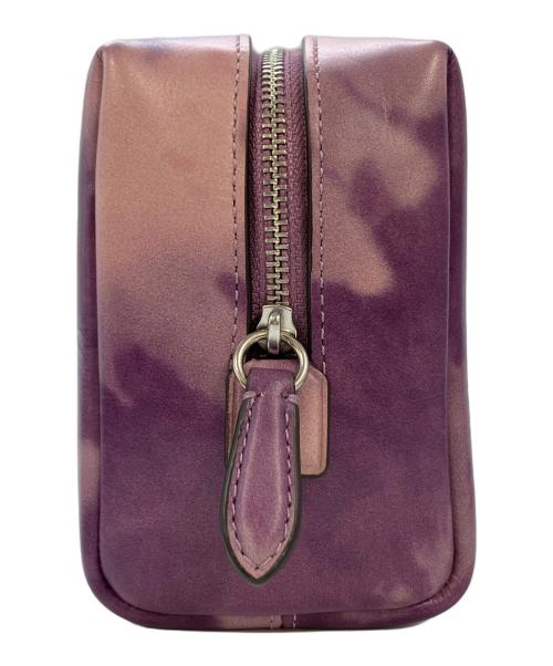 COACH（コーチ）COACH (コーチ) Tie Dye Essential Pouch　C2461-CT915 パープル サイズ:実寸参照の古着・服飾アイテム