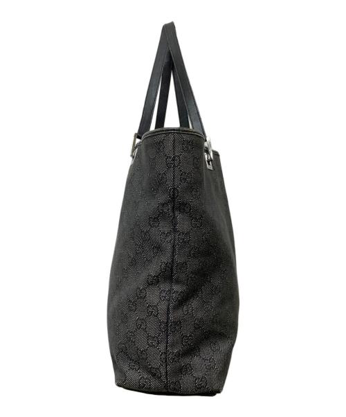 GUCCI（グッチ）GUCCI (グッチ) GG キャンバストートバック　31243 ブラック サイズ:実寸参照の古着・服飾アイテム