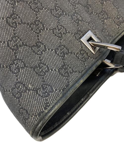 GUCCI（グッチ）GUCCI (グッチ) GG キャンバストートバック　31243 ブラック サイズ:実寸参照の古着・服飾アイテム