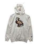 HUMAN MADEヒューマンメイド）の古着「ANIMAL HOODIE　HM30CS068」｜ホワイト