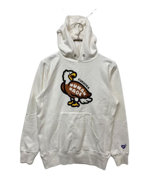 HUMAN MADE（ヒューマンメイド）HUMAN MADE (ヒューマンメイド) ANIMAL HOODIE　HM30CS068 ホワイト サイズ:SIZE Sの古着・服飾アイテム