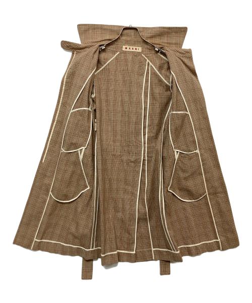 MARNI（マルニ）MARNI (マルニ) チェックコート ベージュ サイズ:SIZE40の古着・服飾アイテム