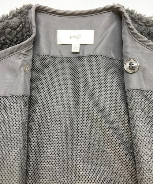 HYKE（ハイク）HYKE (ハイク) FAUX SHEARLING COAT 212-17175 ブラック サイズ:SIZE1の古着・服飾アイテム