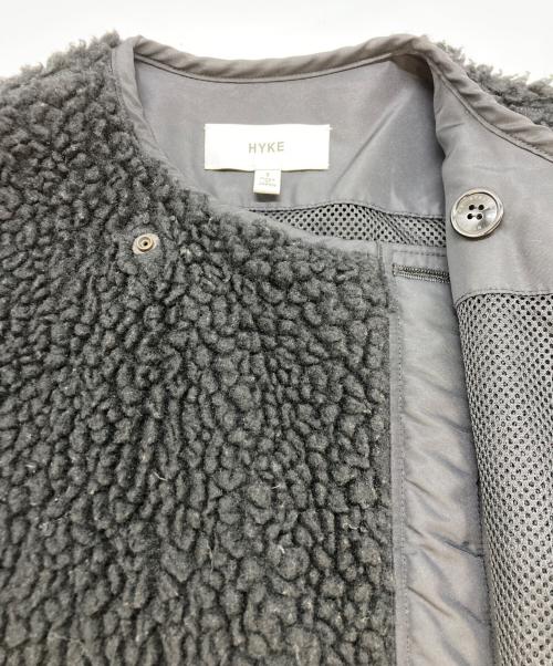 HYKE（ハイク）HYKE (ハイク) FAUX SHEARLING COAT 212-17175 ブラック サイズ:SIZE1の古着・服飾アイテム