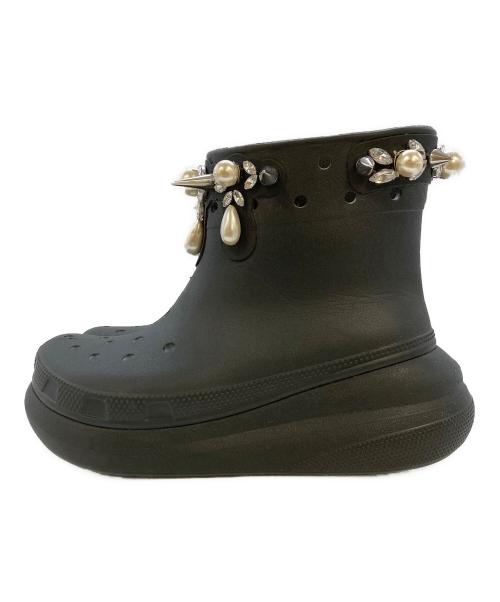 crocs（クロックス）crocs (クロックス) Simone Rocha (シモーネ ロシャ) クラッシュブーツ ブラック サイズ:SIZE8の古着・服飾アイテム